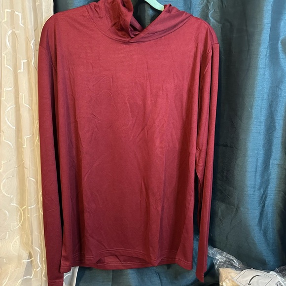 performance sport Other - Performance Sport Burgundy Long Sleeve Dri-Fit Lightweight Hoodie